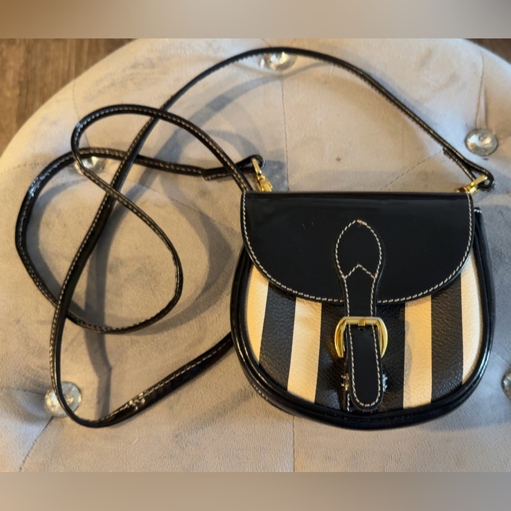 Vintage MOSCHINO Saddle Bag/Crossbody W/Detachable Shoulder Strap